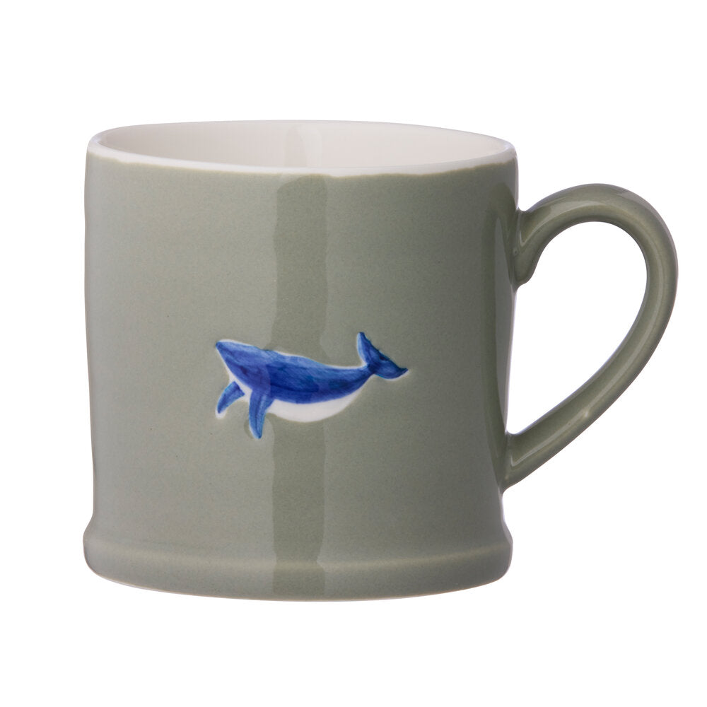 Krus med hval, grøn - 320ml